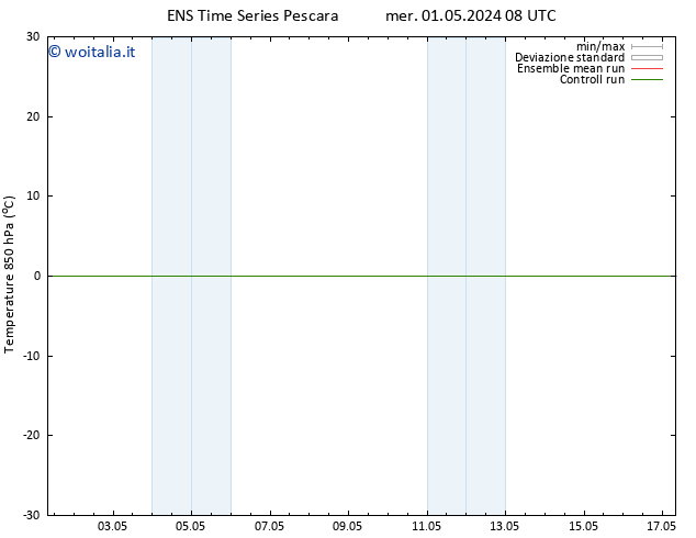 Temp. 850 hPa GEFS TS ven 17.05.2024 08 UTC