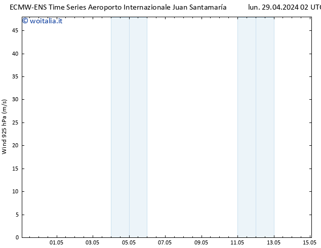 Vento 925 hPa ALL TS lun 29.04.2024 14 UTC