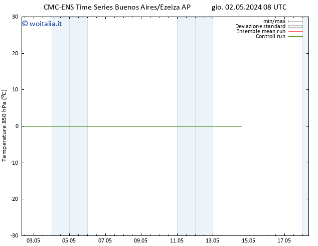 Temp. 850 hPa CMC TS mer 08.05.2024 20 UTC