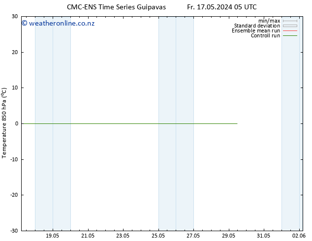 Temp. 850 hPa CMC TS Mo 27.05.2024 05 UTC