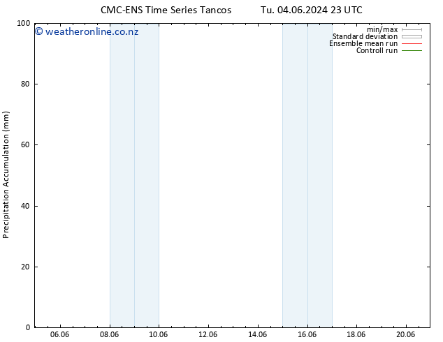 Precipitation accum. CMC TS Mo 17.06.2024 05 UTC