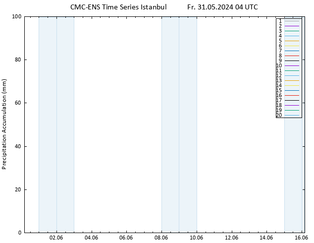 Precipitation accum. CMC TS Fr 31.05.2024 04 UTC