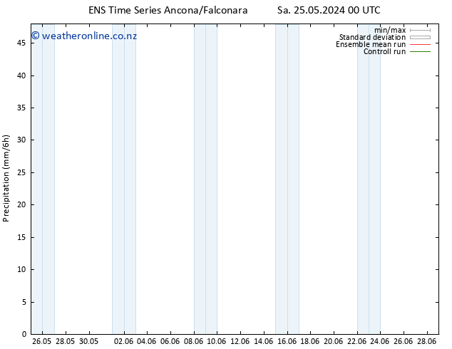 Precipitation GEFS TS Sa 25.05.2024 12 UTC