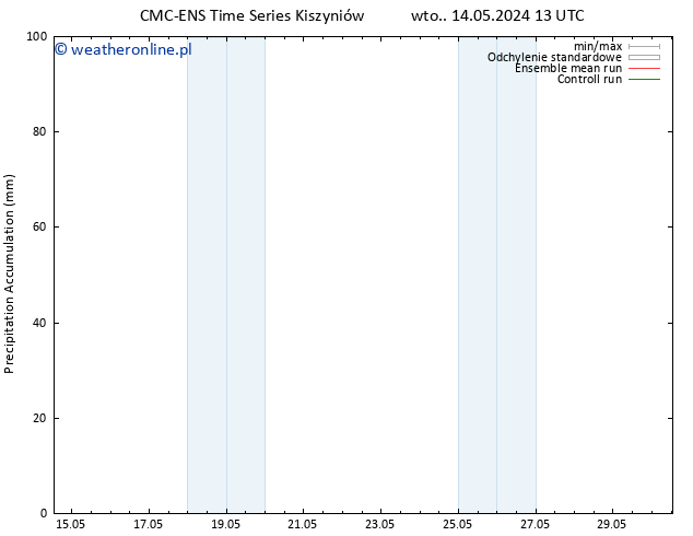 Precipitation accum. CMC TS pon. 20.05.2024 13 UTC