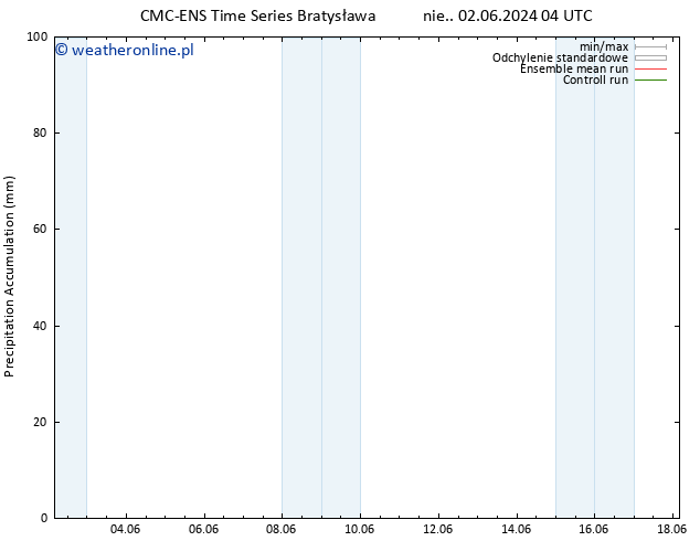 Precipitation accum. CMC TS nie. 09.06.2024 04 UTC