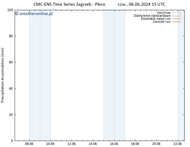 Precipitation accum. CMC TS czw. 13.06.2024 03 UTC