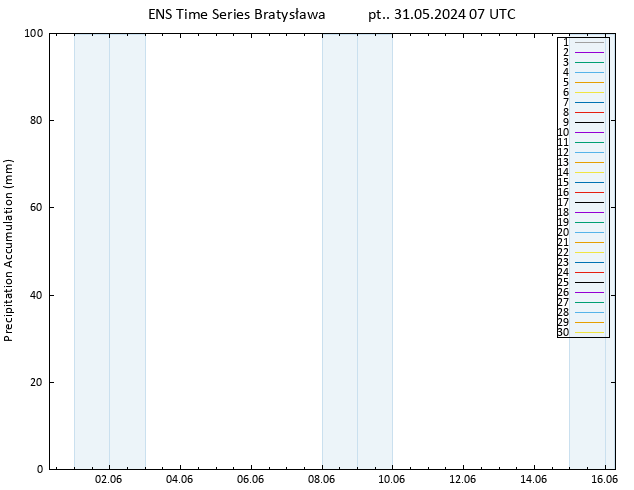 Precipitation accum. GEFS TS pt. 31.05.2024 13 UTC