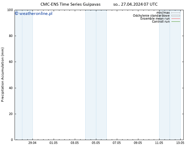 Precipitation accum. CMC TS so. 27.04.2024 07 UTC