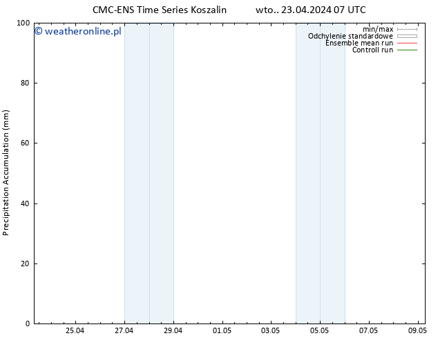 Precipitation accum. CMC TS wto. 23.04.2024 13 UTC