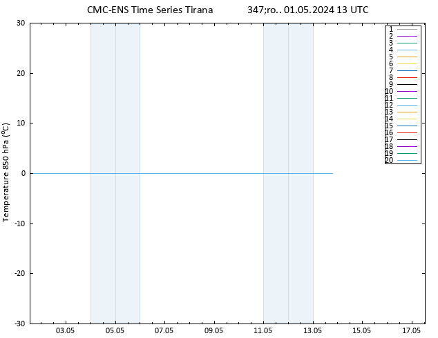 Temp. 850 hPa CMC TS śro. 01.05.2024 13 UTC