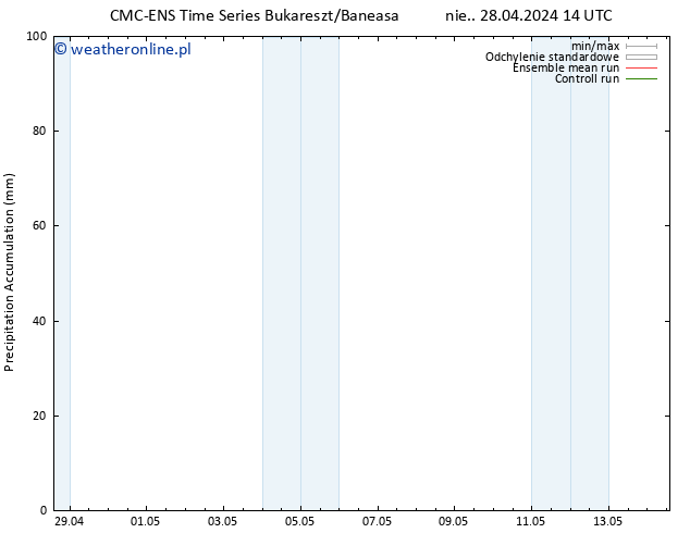 Precipitation accum. CMC TS nie. 28.04.2024 14 UTC