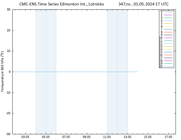 Temp. 850 hPa CMC TS śro. 01.05.2024 17 UTC