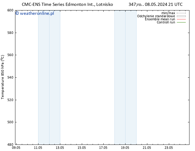 Height 500 hPa CMC TS czw. 09.05.2024 21 UTC