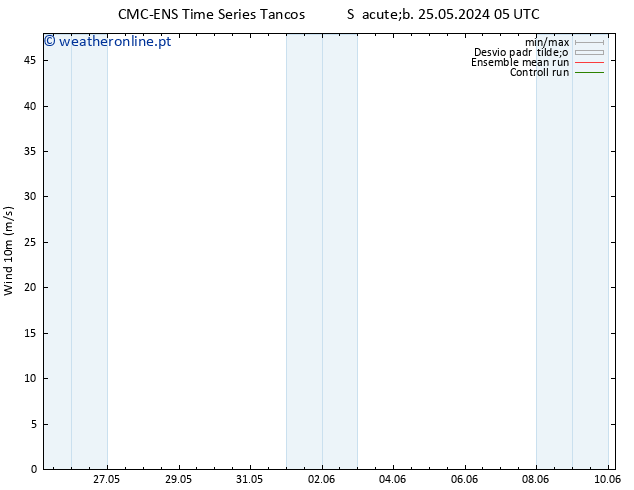 Vento 10 m CMC TS Dom 26.05.2024 05 UTC