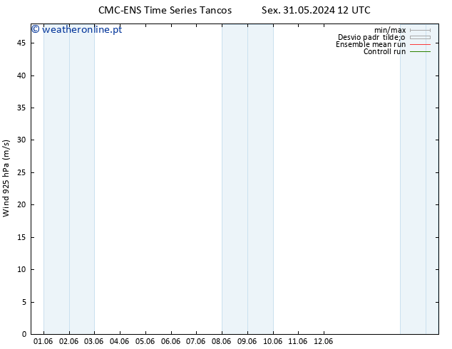 Vento 925 hPa CMC TS Sáb 08.06.2024 00 UTC