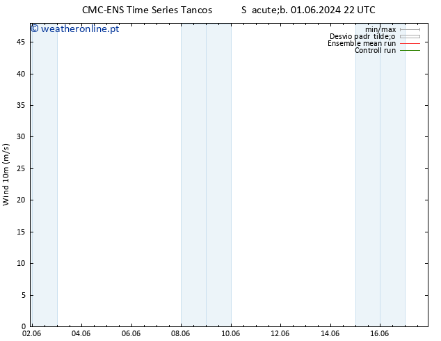 Vento 10 m CMC TS Dom 02.06.2024 04 UTC