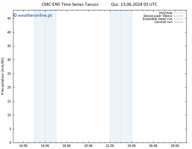 precipitação CMC TS Seg 17.06.2024 13 UTC