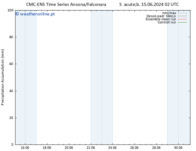 Precipitation accum. CMC TS Dom 23.06.2024 02 UTC