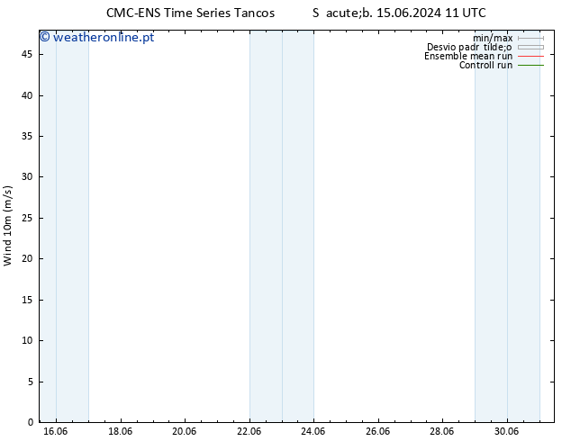 Vento 10 m CMC TS Ter 18.06.2024 11 UTC