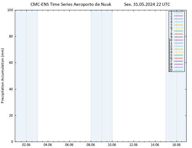 Precipitation accum. CMC TS Sex 31.05.2024 22 UTC