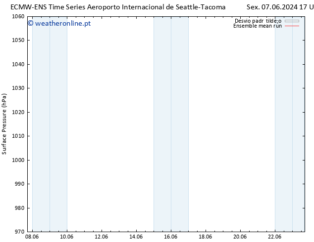 pressão do solo ECMWFTS Qui 13.06.2024 17 UTC