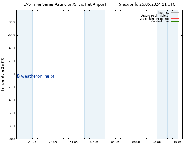 Temperatura (2m) GEFS TS Sáb 25.05.2024 11 UTC