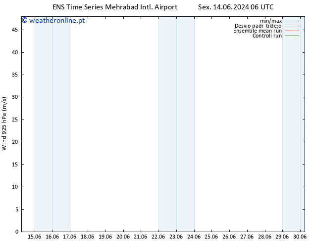 Vento 925 hPa GEFS TS Sex 21.06.2024 18 UTC