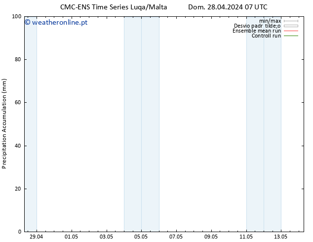 Precipitation accum. CMC TS Dom 28.04.2024 13 UTC