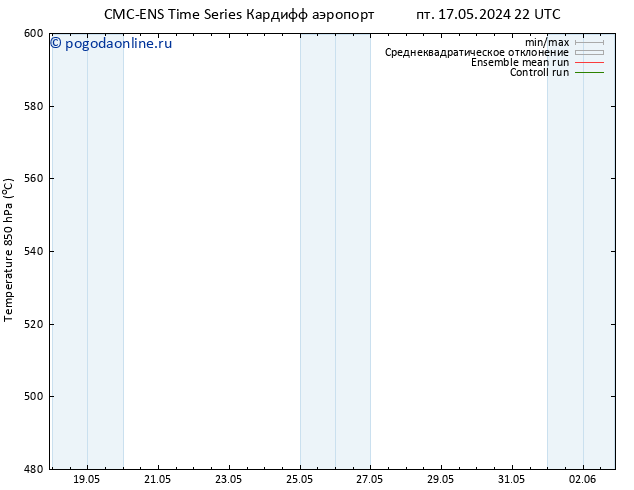 Height 500 гПа CMC TS пн 27.05.2024 22 UTC