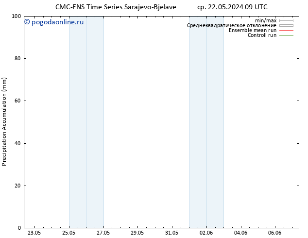 Precipitation accum. CMC TS ср 22.05.2024 09 UTC