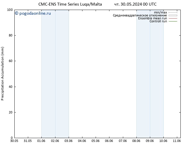 Precipitation accum. CMC TS вт 11.06.2024 06 UTC