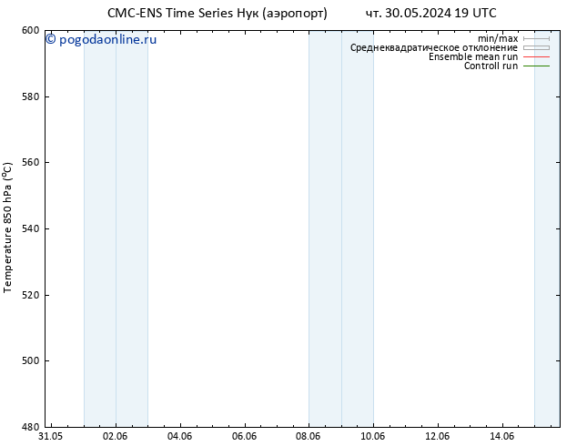 Height 500 гПа CMC TS чт 30.05.2024 19 UTC