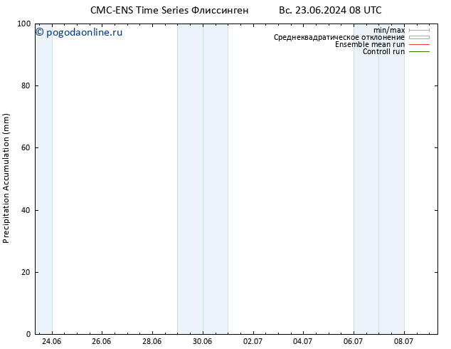 Precipitation accum. CMC TS пн 24.06.2024 08 UTC