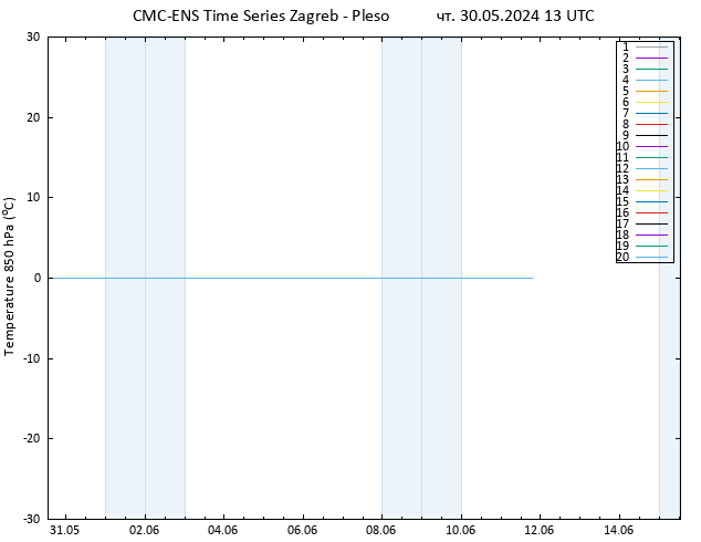 Temp. 850 гПа CMC TS чт 30.05.2024 13 UTC