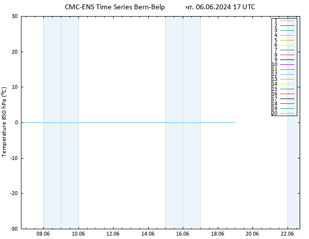 Temp. 850 гПа CMC TS чт 06.06.2024 17 UTC