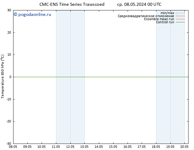 Temp. 850 гПа CMC TS сб 18.05.2024 00 UTC