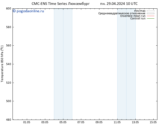 Height 500 гПа CMC TS пн 29.04.2024 22 UTC