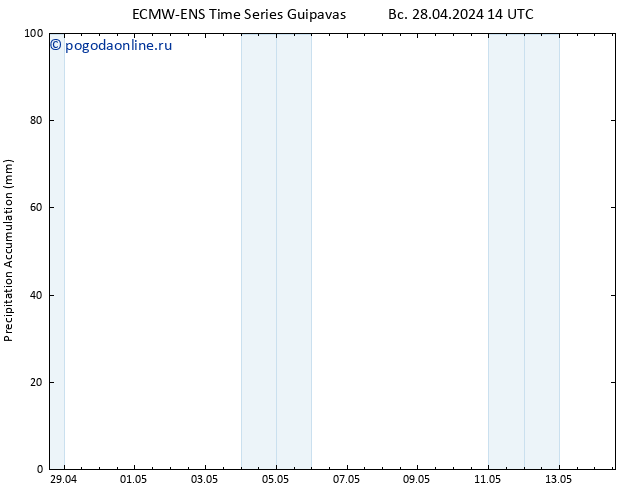 Precipitation accum. ALL TS пн 29.04.2024 14 UTC