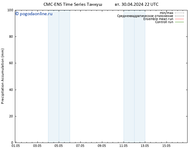 Precipitation accum. CMC TS вт 30.04.2024 22 UTC