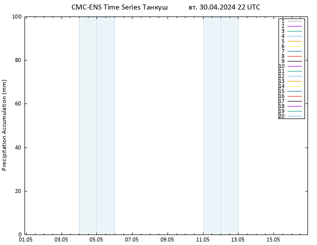 Precipitation accum. CMC TS вт 30.04.2024 22 UTC