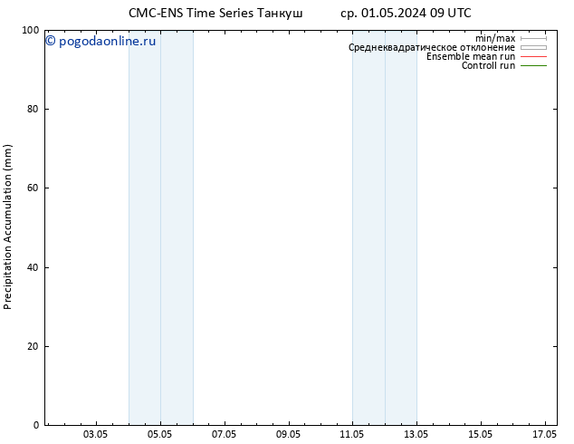 Precipitation accum. CMC TS ср 01.05.2024 09 UTC