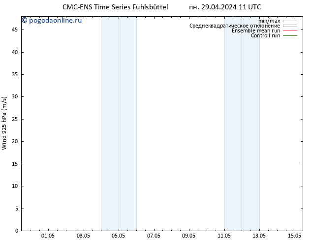 ветер 925 гПа CMC TS пн 29.04.2024 11 UTC