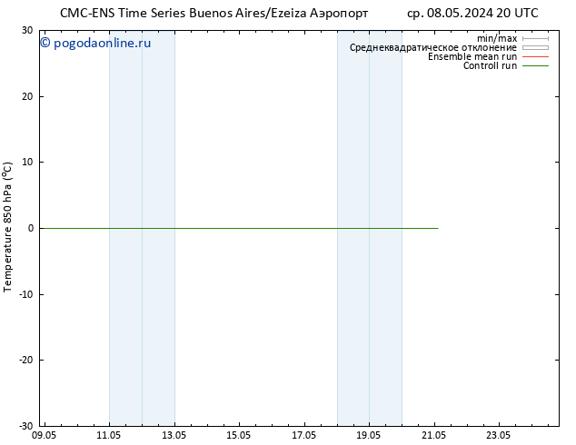 Temp. 850 гПа CMC TS Вс 12.05.2024 20 UTC