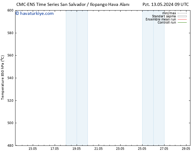 500 hPa Yüksekliği CMC TS Per 16.05.2024 21 UTC