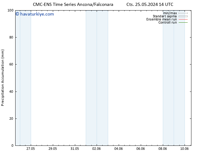 Toplam Yağış CMC TS Cts 25.05.2024 14 UTC