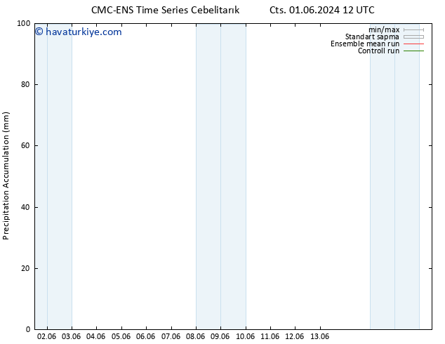 Toplam Yağış CMC TS Paz 09.06.2024 12 UTC