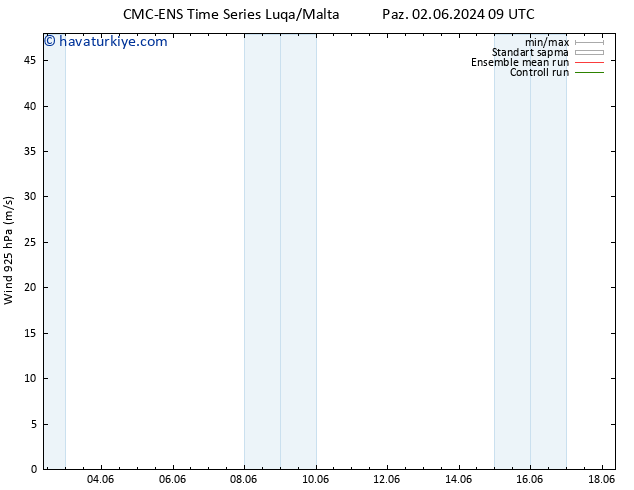 Rüzgar 925 hPa CMC TS Cu 14.06.2024 15 UTC