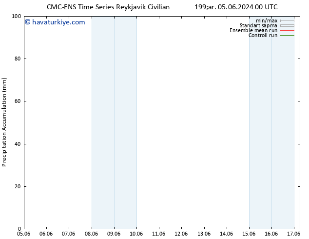 Toplam Yağış CMC TS Çar 12.06.2024 18 UTC