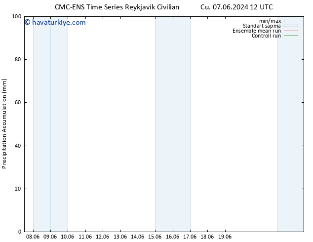 Toplam Yağış CMC TS Paz 09.06.2024 12 UTC