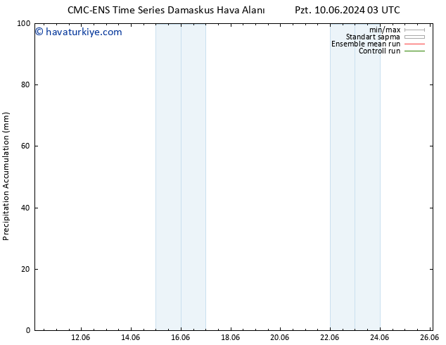 Toplam Yağış CMC TS Çar 12.06.2024 03 UTC